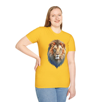 Gildan Lion Graphic Short Sleeve Softstyle Tee 100 Percent Cotton