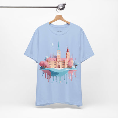 Natural Cotton Tee Shirt - Beautiful Places Collection - Prague Printify