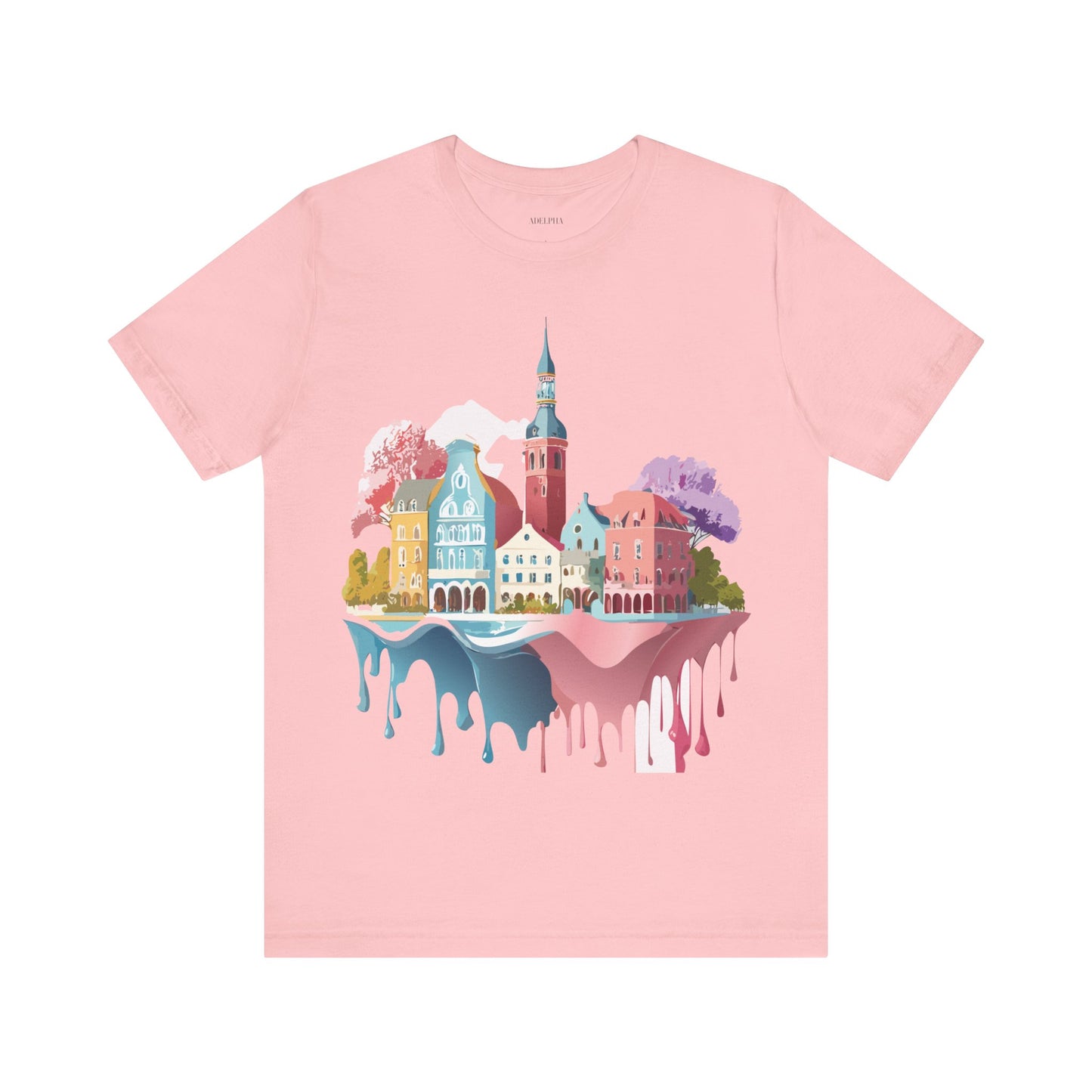 Natural Cotton Tee Shirt - Beautiful Places Collection - Warnemünde and Rostock - Germany