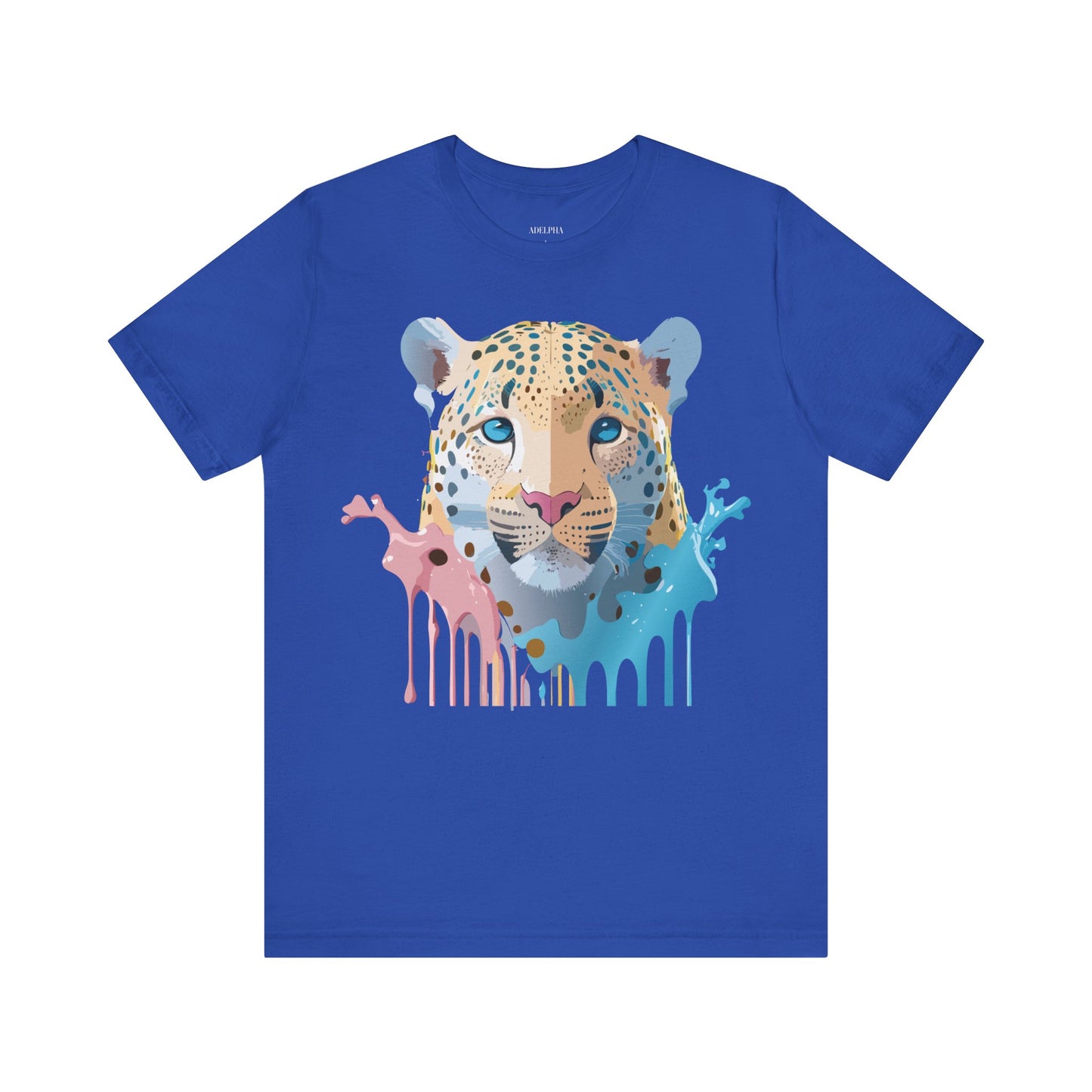 Natural Cotton Tee Shirt with Cheetah