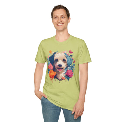 Dog Shirt Unisex Animal Tee Made From 100 Percent Ring Spun Cotton