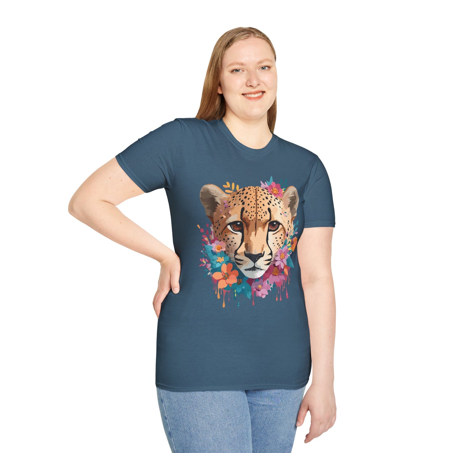 Cheetah Shirt, Shirt with Cheetah, Cheetah Tee, Shirt with Animals