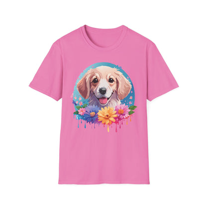 Unisex Dog Shirt Animal Tee Gildan Softstyle 64000 100 Percent Cotton