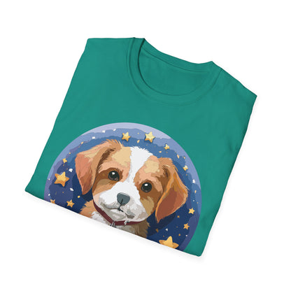 Unisex Dog Shirt Animal Print Tee Gildan Softstyle 64000 Cotton