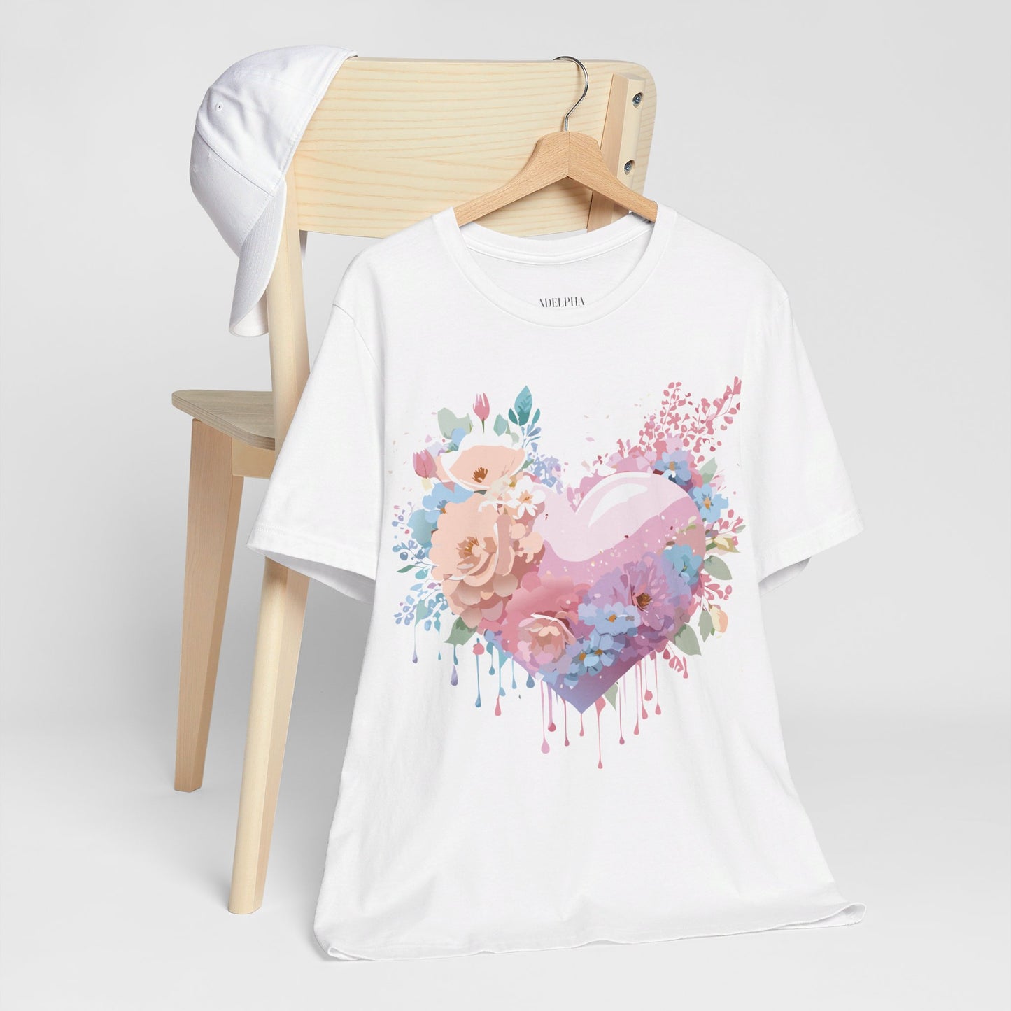 T-Shirt aus natürlicher Baumwolle – Love Story-Kollektion