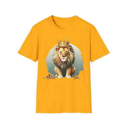 Unisex Lion Shirt Animal Tee Softstyle Gildan 64000 100 Percent Cotton Tee