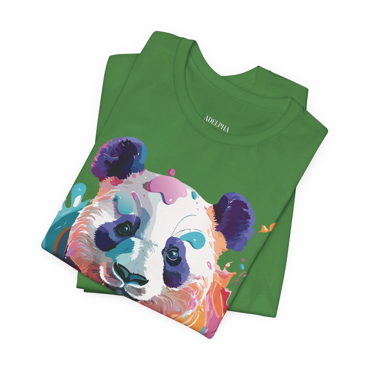 Natural Cotton Tee Shirt with Panda