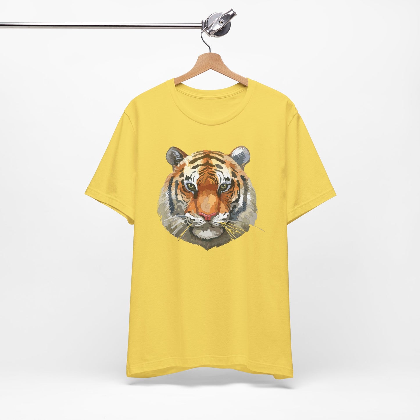 Wild Tiger Face Graphic T-Shirt Unisex Cotton Animal Design Wildlife Tee 1