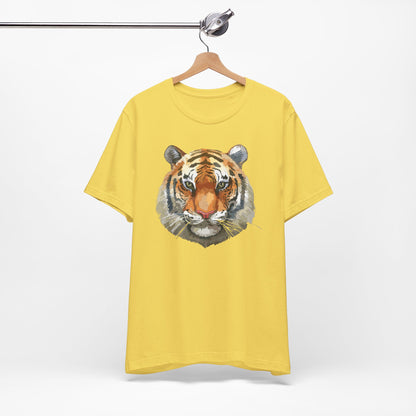 Wild Tiger Face Graphic T-Shirt Unisex Cotton Animal Design Wildlife Tee 1