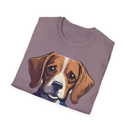 Dog Shirt Unisex Animal Print Tee Softstyle 100 Percent Cotton Gildan 64000