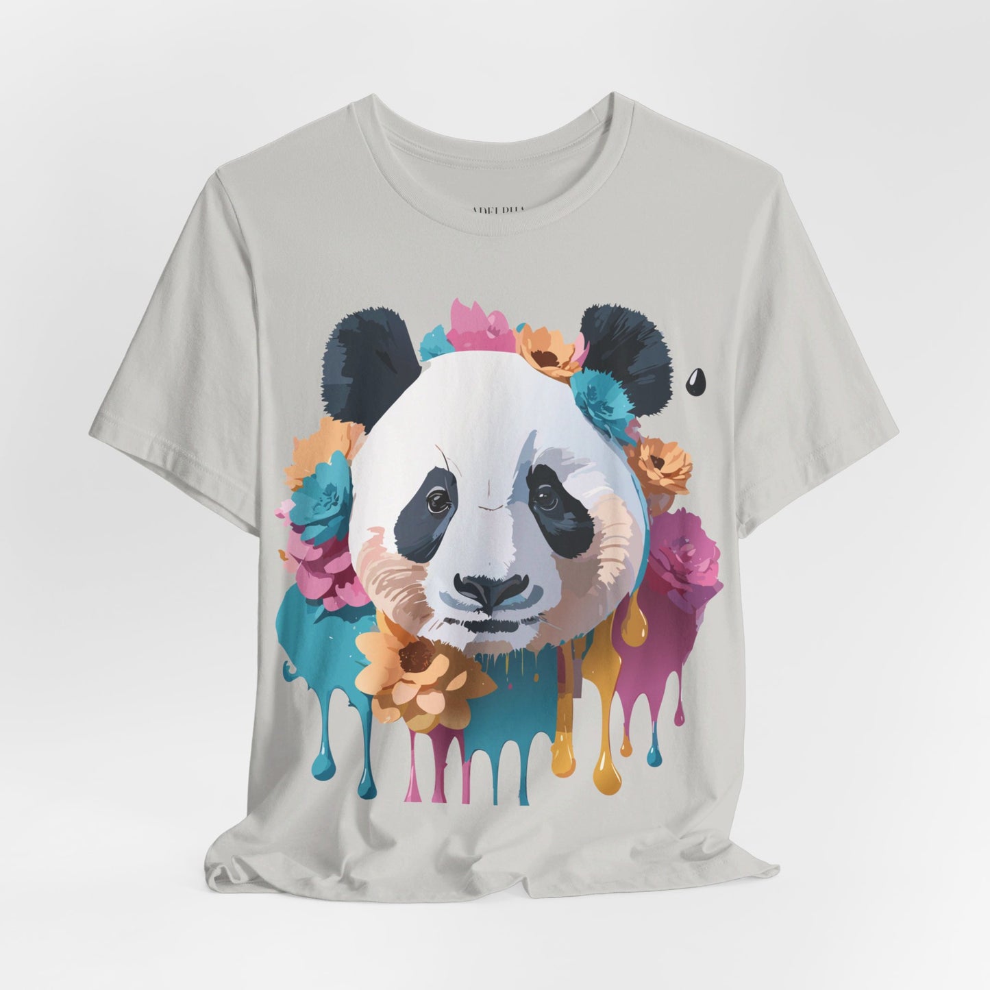 T-Shirt aus natürlicher Baumwolle mit Panda