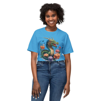 Dragon T Shirt With Art Print HD Cotton Unisex Tee Vintage Dragon Design