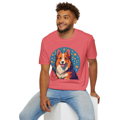 Unisex Dog Shirt Animal Print Tee Gildan Softstyle 64000 Tee
