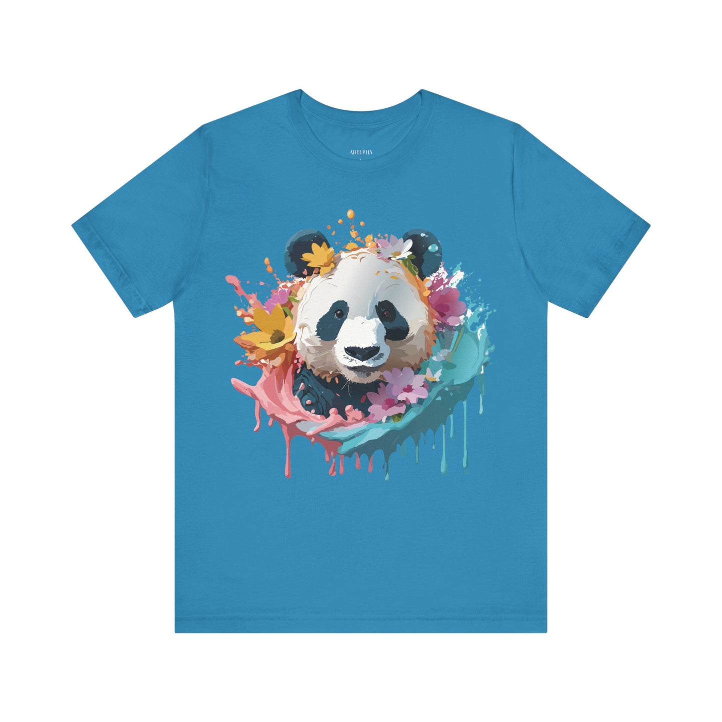 Natural Cotton Tee Shirt with Panda