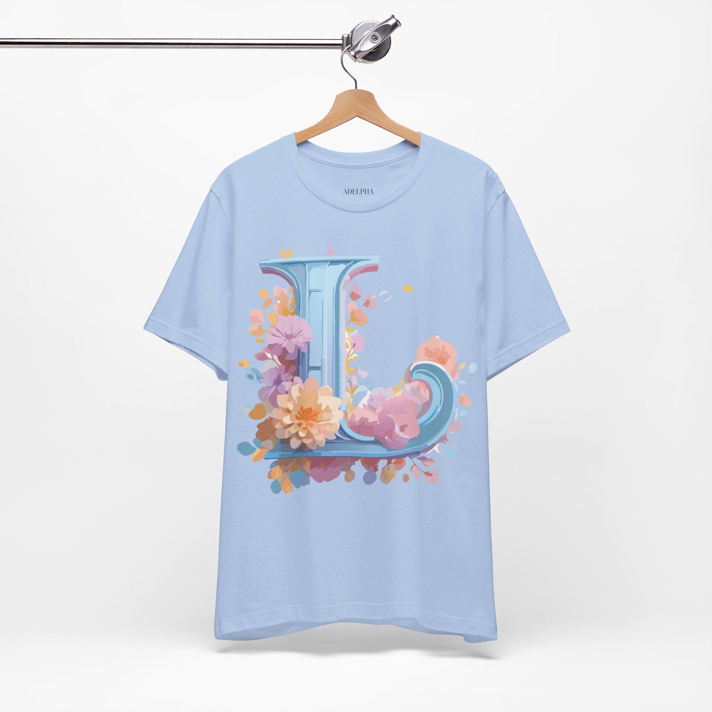 T-Shirt aus natürlicher Baumwolle – Letters Collection – L