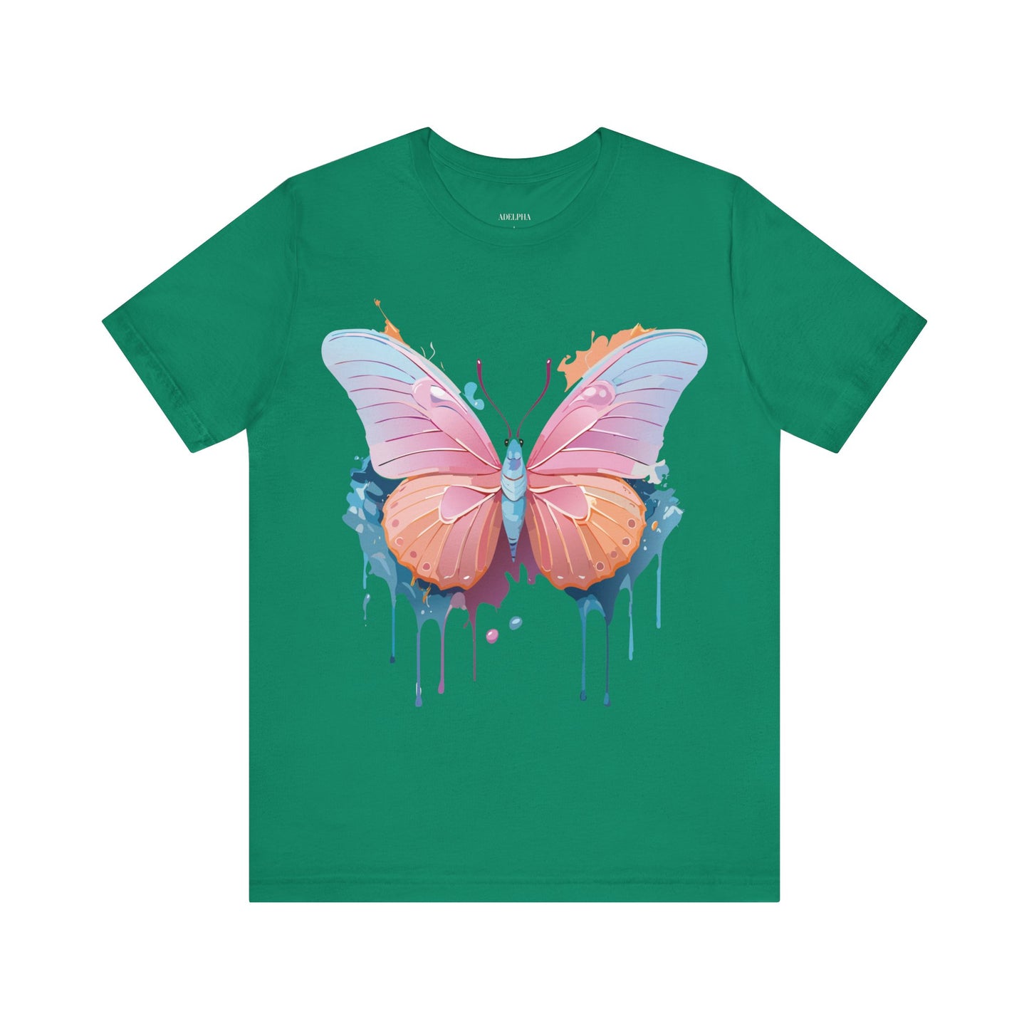 T-shirt en coton naturel avec papillon