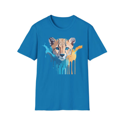 Unisex Cheetah Print Tee Softstyle Gildan 64000 Ring Spun Cotton Tee