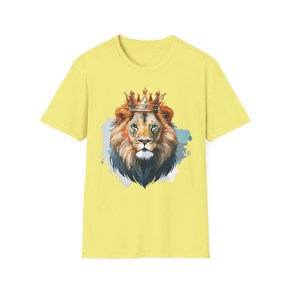 Lion Shirt Unisex Animal Tee Gildan Softstyle 64000 100 Percent Ring Spun Cotton