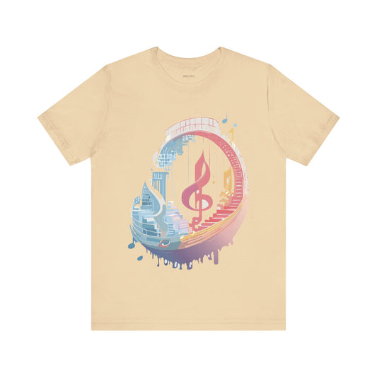 T-shirt en coton naturel - Collection Musique