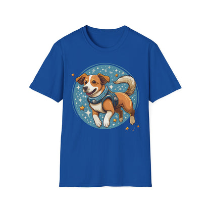 Unisex Dog And Animal Print Shirt Gildan Softstyle 64000 Tee