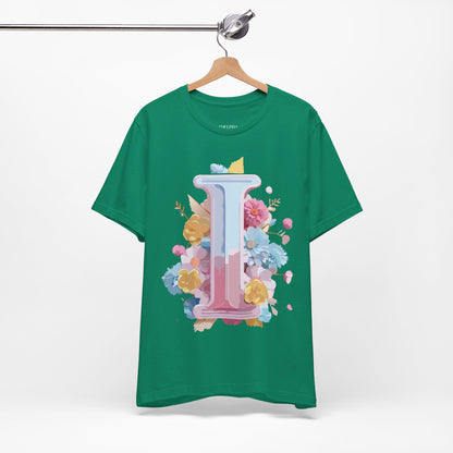 Natural Cotton Tee Shirt - Letters Collection - I Printify