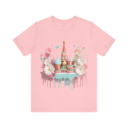 Natural Cotton Tee Shirt - Beautiful Places Collection - Moscow Printify