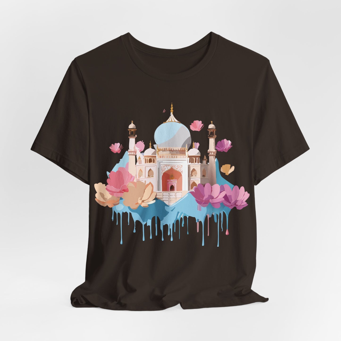 Natural Cotton Tee Shirt - Taj Mahal, India