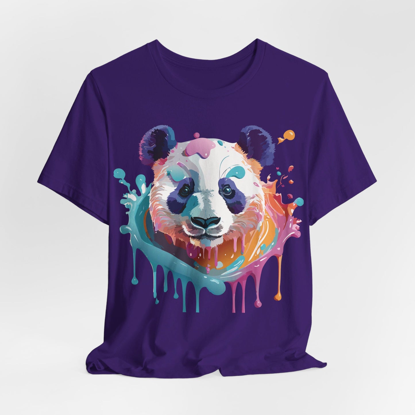 Natural Cotton Tee Shirt with Panda