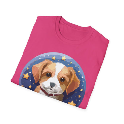 Unisex Dog Shirt Animal Print Tee Gildan Softstyle 64000 Cotton