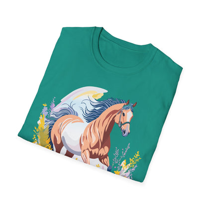 Horse Shirt Unisex Gildan Softstyle Tee 100 Ring Spun Cotton
