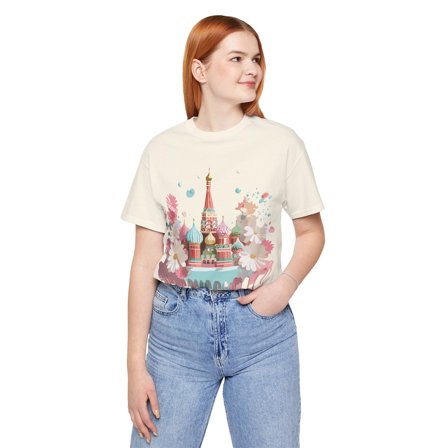 Natural Cotton Tee Shirt - Beautiful Places Collection - Moscow