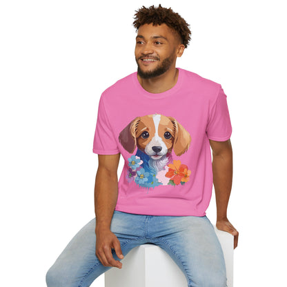 Unisex Dog Shirt Animal Graphic Tee Soft Cotton Gildan 64000