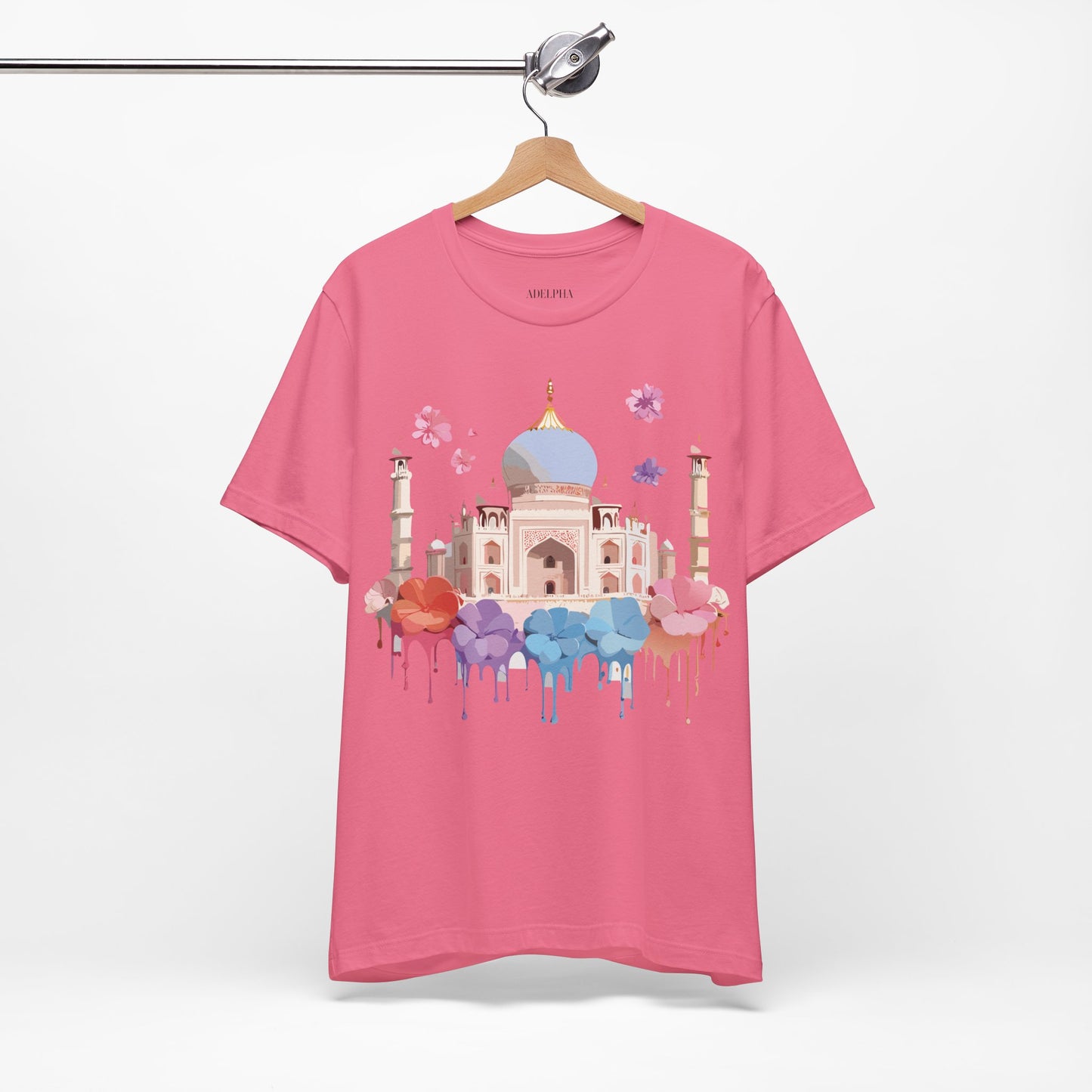 Natural Cotton Tee Shirt - Taj Mahal, India