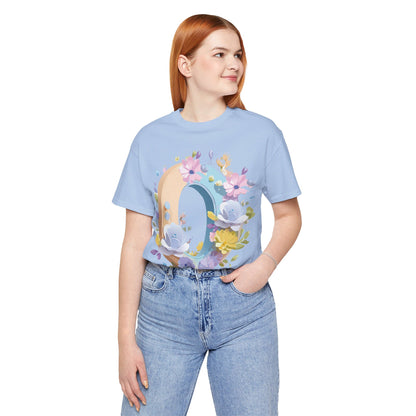 Natural Cotton Tee Shirt - Letters Collection - O Printify