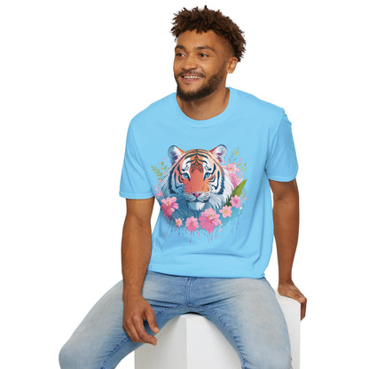 Unisex Tiger Shirt Gildan Softstyle 64000 Cotton Tee Everyday Comfort