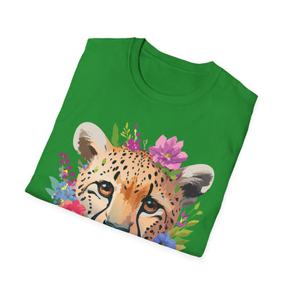 Cheetah Print Unisex Softstyle T Shirt Gildan 64000 Tee For Everyday Comfort