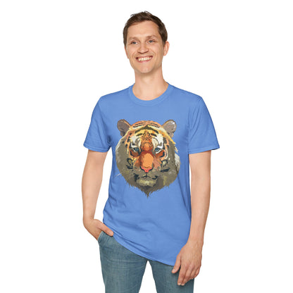 Unisex Tiger Shirt Gildan Softstyle 64000 Cotton Tee For Everyday Comfort