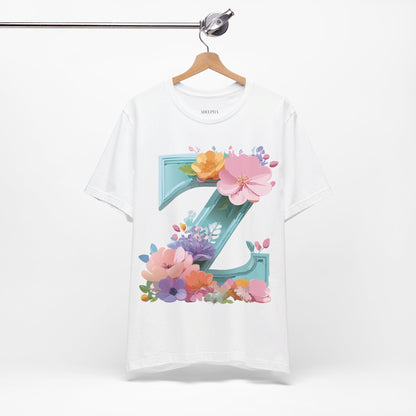 Natural Cotton Tee Shirt - Letters Collection - Z Printify