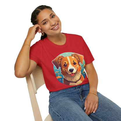 Dog Shirt Unisex Animal Tee One Hundred Percent Cotton Softstyle Gildan 64000