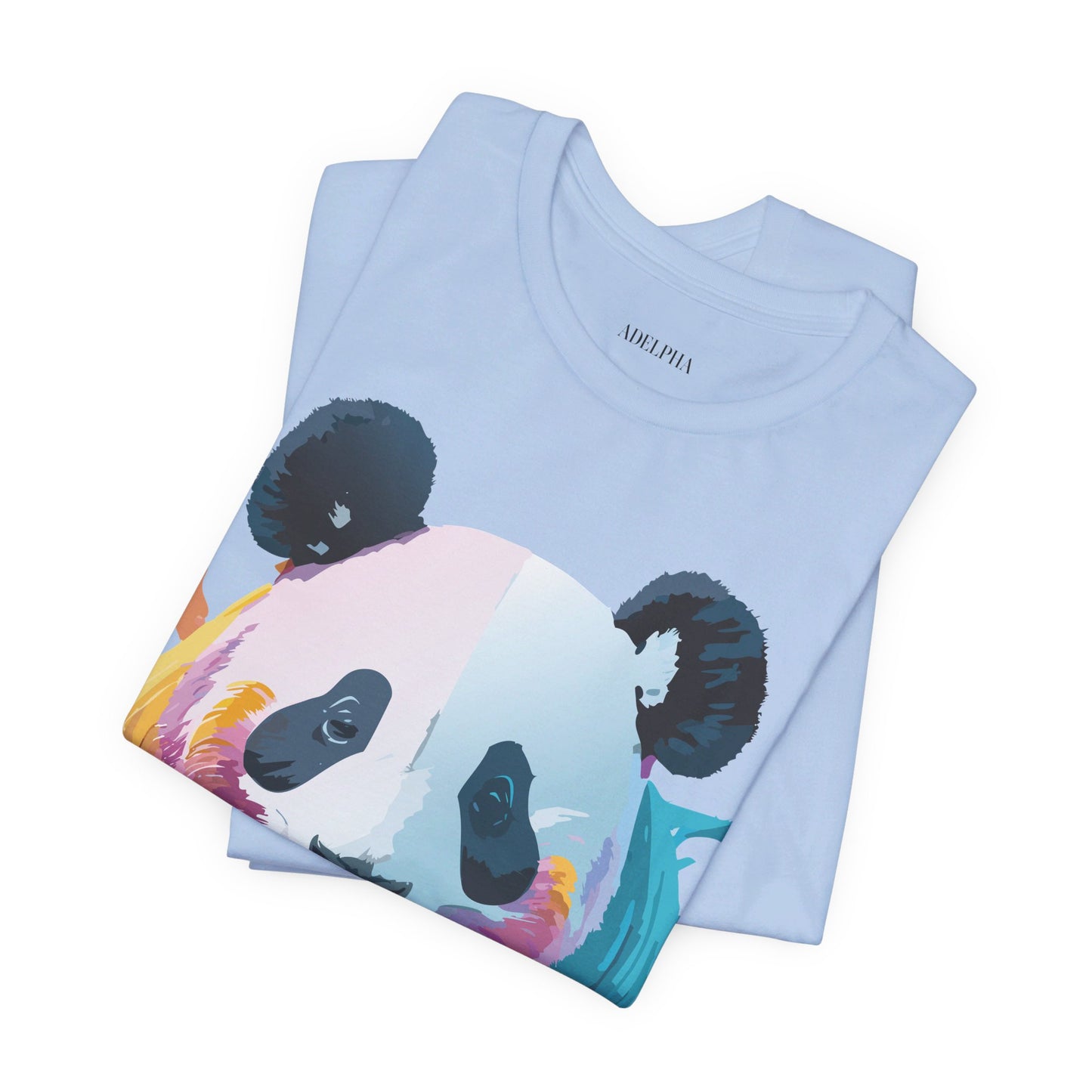 Natural Cotton Tee Shirt with Panda