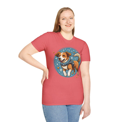 Unisex Dog And Animal Print Shirt Gildan Softstyle 64000 Tee