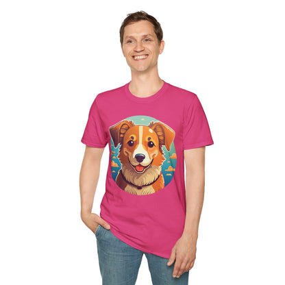 Dog Shirt Unisex Animal Tee One Hundred Percent Cotton Softstyle Gildan 64000