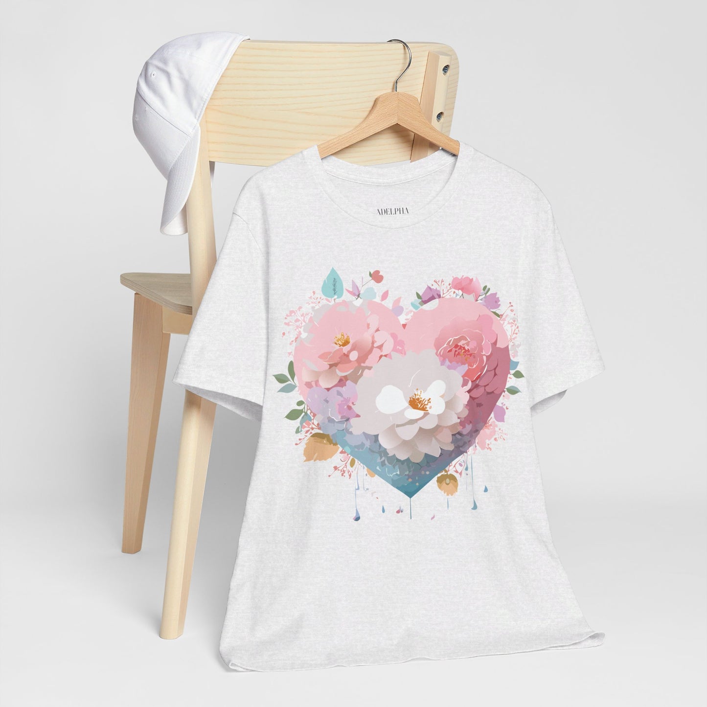 T-Shirt aus natürlicher Baumwolle – Love Story-Kollektion