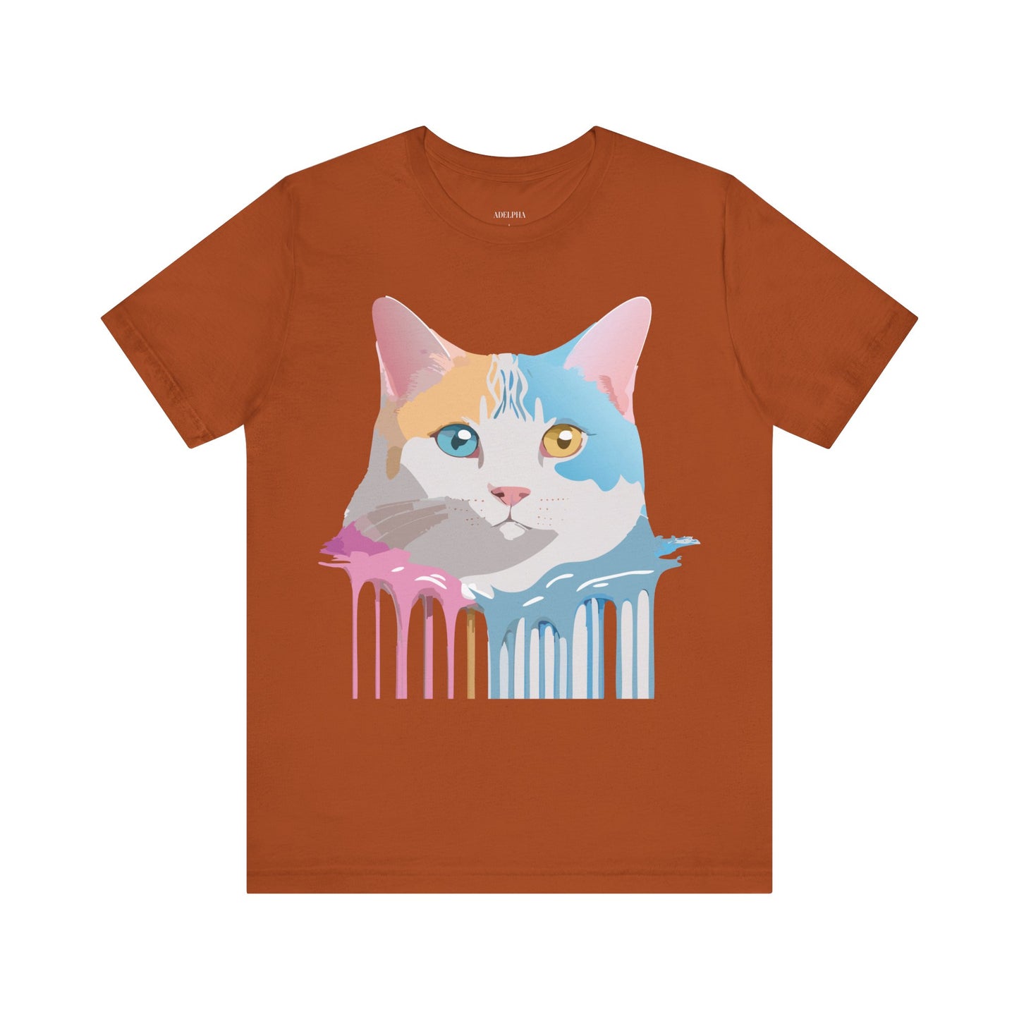 T-shirt en coton naturel avec chat