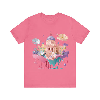 Natural Cotton Tee Shirt - Beautiful Places Collection - Madrid Printify