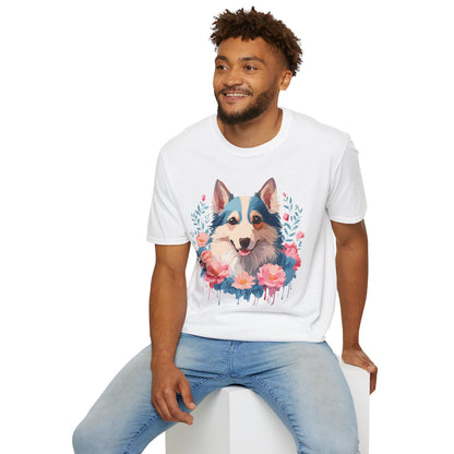 Dog Shirt Unisex Animal Tee Softstyle Cotton Lightweight Breathable