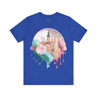 Natural Cotton Tee Shirt - Beautiful Places Collection - Prague Printify