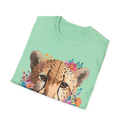 Cheetah Print Unisex Softstyle Tee Gildan 64000 Cotton Short Sleeve Shirt