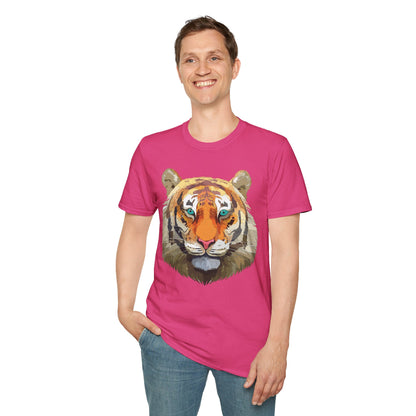 Tiger Shirt Unisex Animal Tee Gildan Softstyle 64000 Cotton Tee