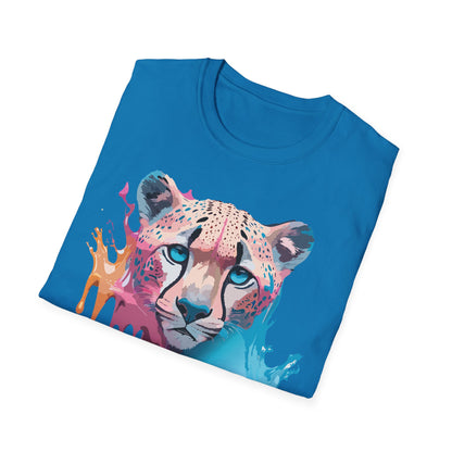 Unisex Cheetah Tee Softstyle Gildan 64000 100 Percent Cotton